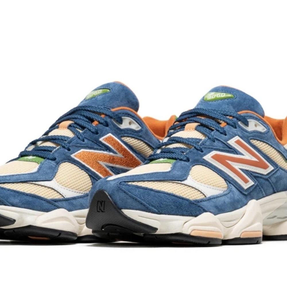 New Balance 9060 Unisex Blue, Orange, and Cream Sneakers U9060LDC